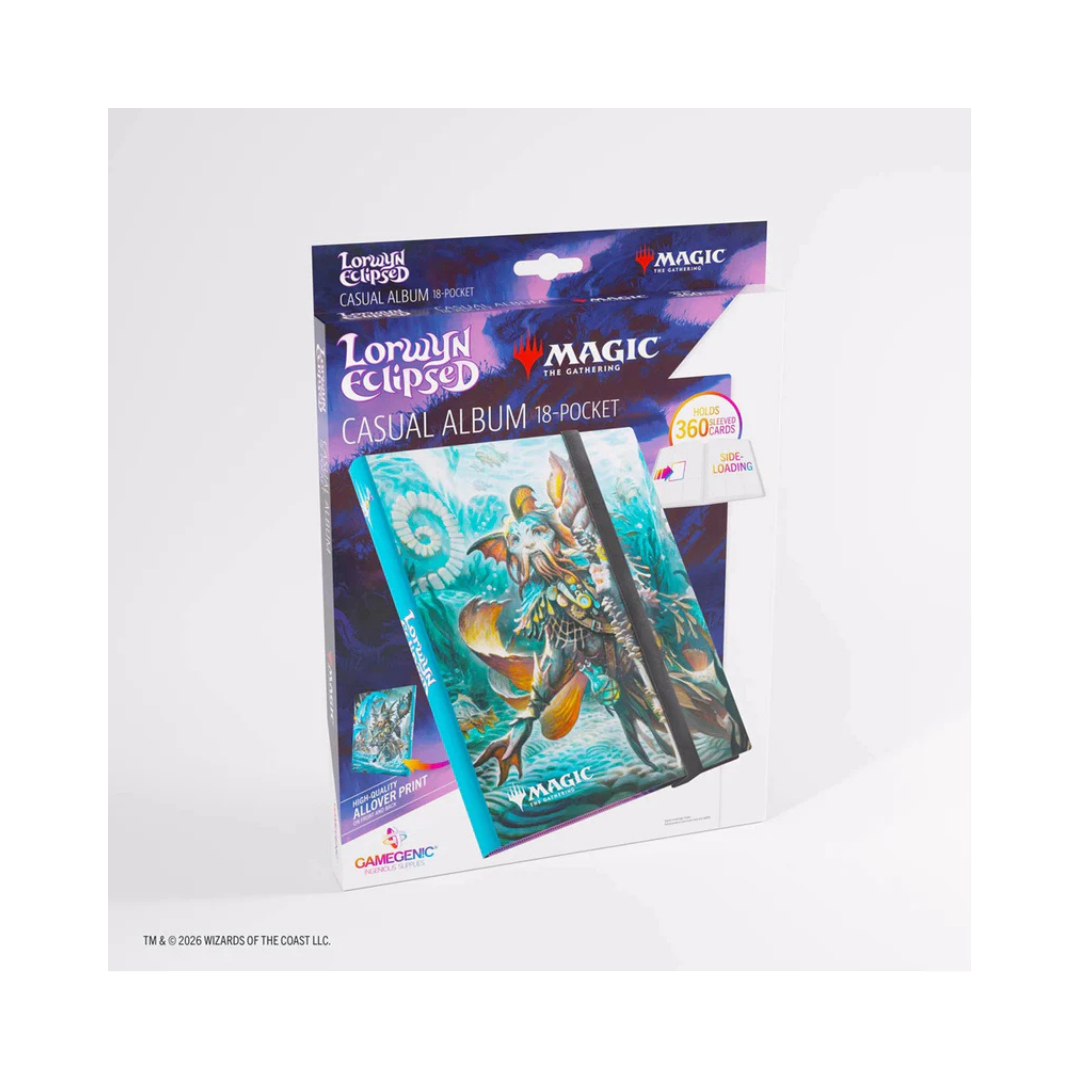 Gamegenic - Classeur occasionnel MTG Lorwyn Eclipsed 18 pochettes - Sygg, Sagesse de la Vague/Sygg, Bouclier de la Vague errante