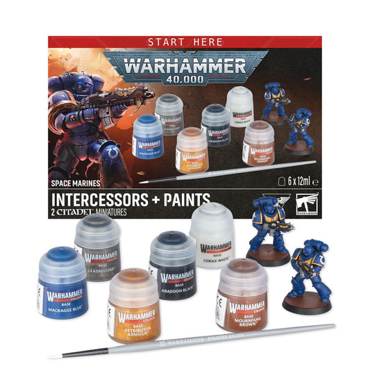 Warhammer 4000 - Space marines - Intercessor + Paint set