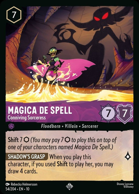 Magica De Spell - Conniving Sorceress (54)| Disney Lorcana Card ...
