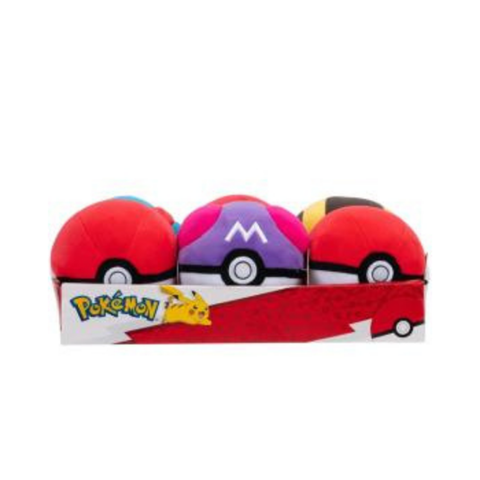 Peluche Pokémon Version Pokeball 3 Assortiment 10 cm (6)
