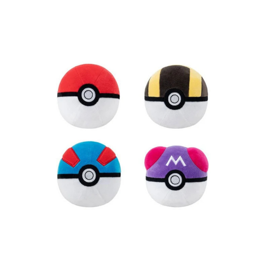 Peluche Pokémon - Version Pokeball 1 - Assortiment de 6 (10 cm)