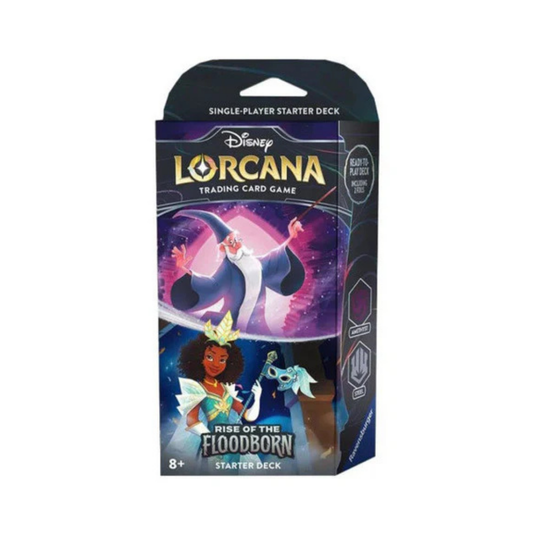 Disney Lorcana - Rise of the Floodborn TCG Starter Deck Amethyst & Steel