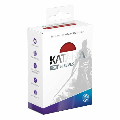 Ultimate Guard - Katana Sleeves Standard Size - Red