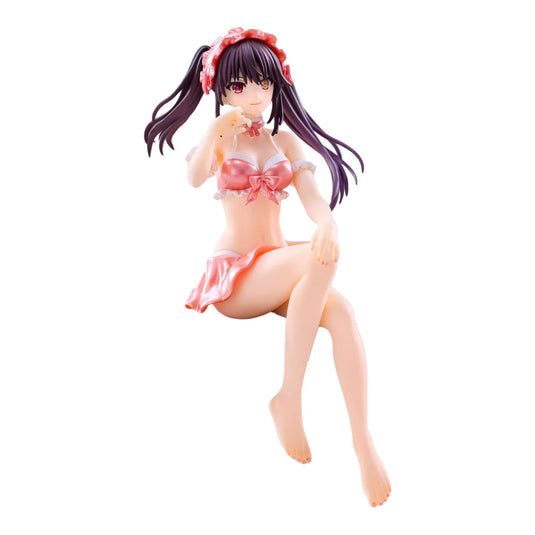 Date A Live V Noodle Stopper PVC Statue Kurumi Tokisaki Swimsuit Pastellrot Farbversion 15 cm