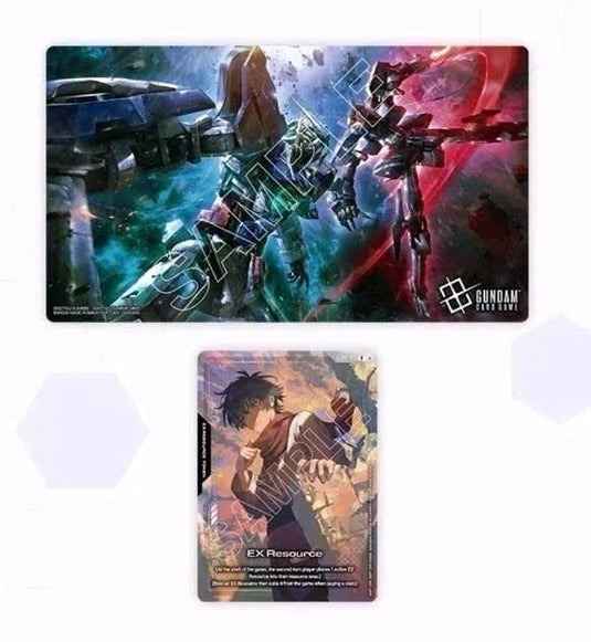 Gundam Card Game - Playmat and Card Set Mobile Suit Gundam