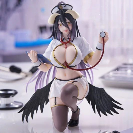 Overlord PVC Statue Desktop Cutie Figure Albedo Nurse Version 13cm